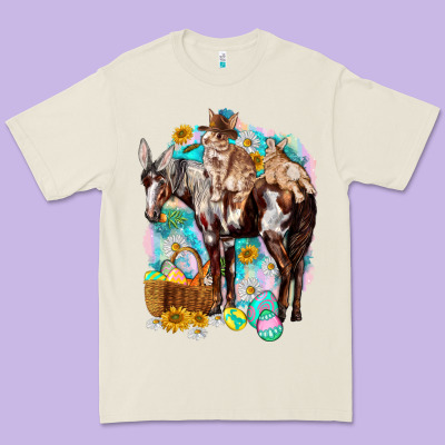 Happy Easter Day Rodeo Premium Tee Designed By Nancycooperartshop