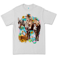 Dove Grey Happy Easter Day Rodeo Premium Tee - NancyCooperArtShop