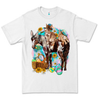 White Happy Easter Day Rodeo Premium Tee - NancyCooperArtShop