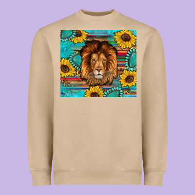 Western Lion Tumbler Heavyweight Sweatshirt Designed By Artiststas