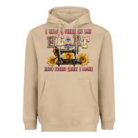 Mushroom i sew a piece of my heart into every quilt i make Heavyweight Hoodie - AdoDesignShop