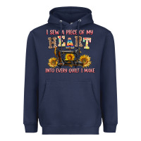 Navy i sew a piece of my heart into every quilt i make Heavyweight Hoodie - AdoDesignShop