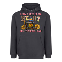 Smoke i sew a piece of my heart into every quilt i make Heavyweight Hoodie - AdoDesignShop