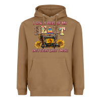 Toasted Coconut i sew a piece of my heart into every quilt i make Heavyweight Hoodie - AdoDesignShop