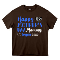 Chocolate Brown happy first mother's day mommy! logan 2020 Heavy Core Tee - Bettercallsaul