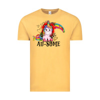 Vintage Mustard Au-some Vintage Tee - CowGirlArtShop