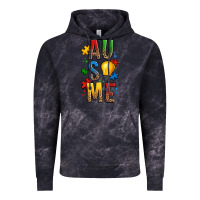 Cloud Black ausome autism Vintage Hoodie - OliviaCreatesArt