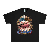 Black Baseball lips Urban Heavy Tee - HowdyJamesFarm