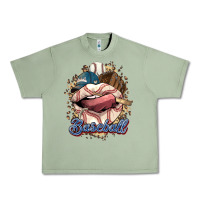 Oil Green Baseball lips Urban Heavy Tee - HowdyJamesFarm