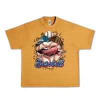 Peanut Butter Baseball lips Urban Heavy Tee - HowdyJamesFarm