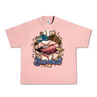 Salmon Baseball lips Urban Heavy Tee - HowdyJamesFarm