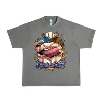 Tornado Baseball lips Urban Heavy Tee - HowdyJamesFarm