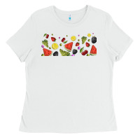 White summer fruits Ladies Tee - TumblerDesignByShophia