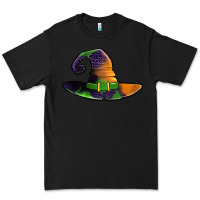 Black Purple leopard witch hat Premium Tee - Jasminsmagicworld