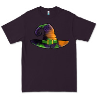Plum Purple leopard witch hat Premium Tee - Jasminsmagicworld