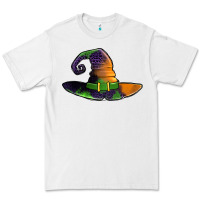 White Purple leopard witch hat Premium Tee - Jasminsmagicworld