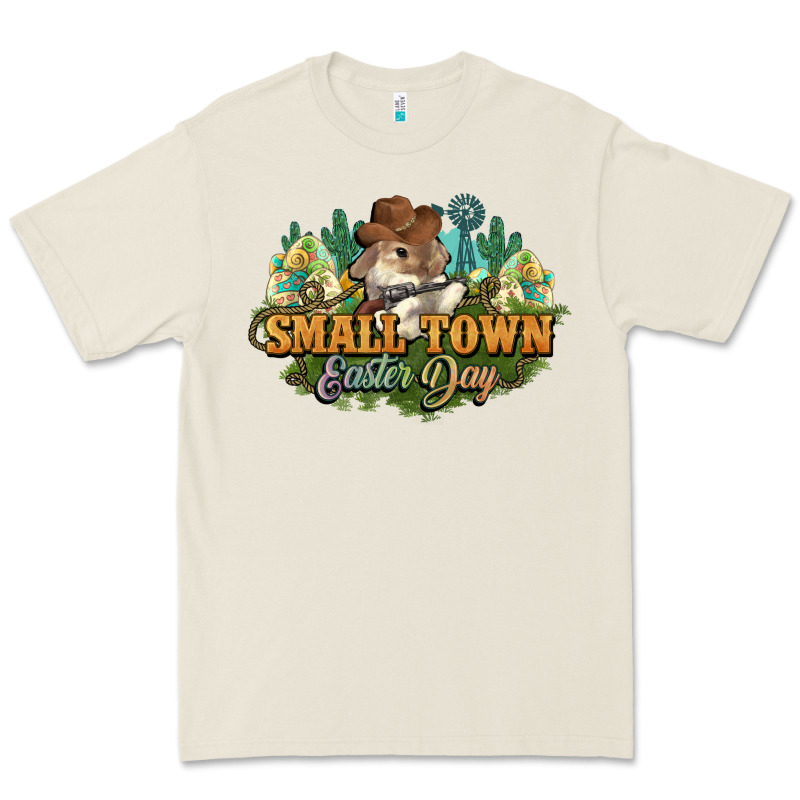 Small Town Easter Day Premium Tee by NancyCooperArtShop | Teevron