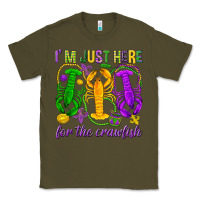 Army Green I'm just here for the Crawfish Classic Tee - HowdyJamesFarm