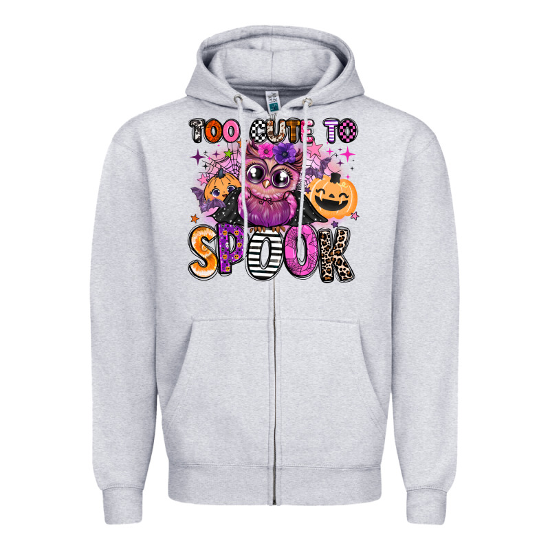 Wicked Cute Too Cute To Spook Zipper Hoodie by BarkalooDesign | Teevron