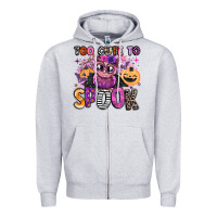 Heather Grey wicked cute too cute to spook Zipper Hoodie - BarkalooDesign