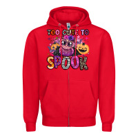 Red wicked cute too cute to spook Zipper Hoodie - BarkalooDesign
