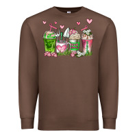 Chestnut botanic coffee cups Premium Sweatshirt - AdoDesignShop