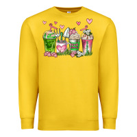 Lemon botanic coffee cups Premium Sweatshirt - AdoDesignShop