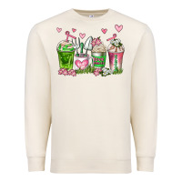 Sandshell botanic coffee cups Premium Sweatshirt - AdoDesignShop