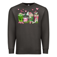 Smoke botanic coffee cups Premium Sweatshirt - AdoDesignShop