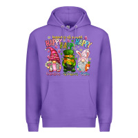 Purple Happiness All Around Happy Valentines Patrick East Premium Hoodie - CowhideDigitalArt