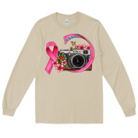 Mushroom floral cancer ribbon vintage camera Long Sleeve Tee - FaDigitalArtStudio