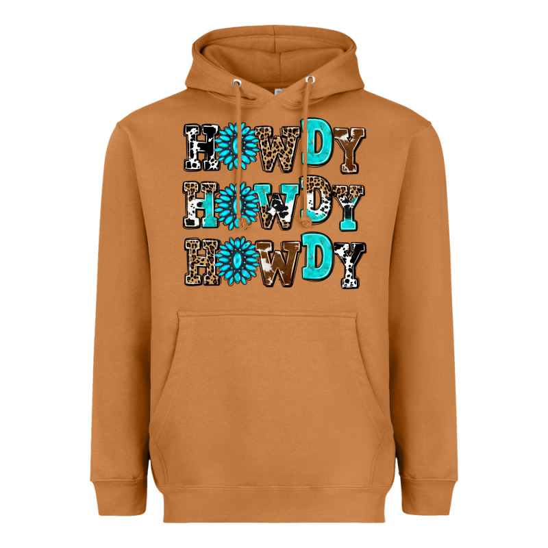 Howdy Howdy Howdy Heavyweight Hoodie by AdoDesignShop | Teevron