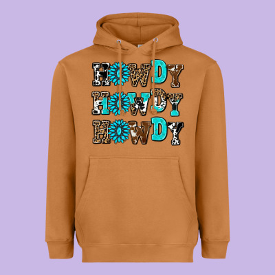 Howdy Howdy Howdy Heavyweight Hoodie Designed By Adodesignshop