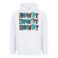 White howdy howdy howdy Heavyweight Hoodie - AdoDesignShop