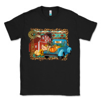 Black Farm Life Fall Barn And Truck Classic Tee - Artiststas