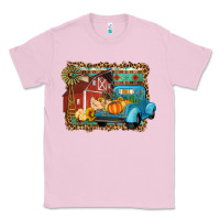 Bubblegum Pink Farm Life Fall Barn And Truck Classic Tee - Artiststas