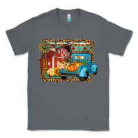 Charcoal Heather Farm Life Fall Barn And Truck Classic Tee - Artiststas