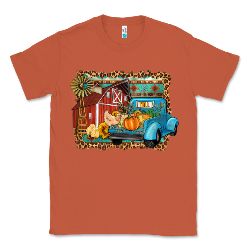 Farm Life Fall Barn And Truck Classic Tee by Artiststas | Teevron