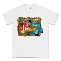 White Farm Life Fall Barn And Truck Classic Tee - Artiststas