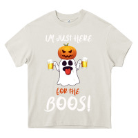 Cream I'm Just Here For The Boos Heavy Core Tee - Bettercallsaul