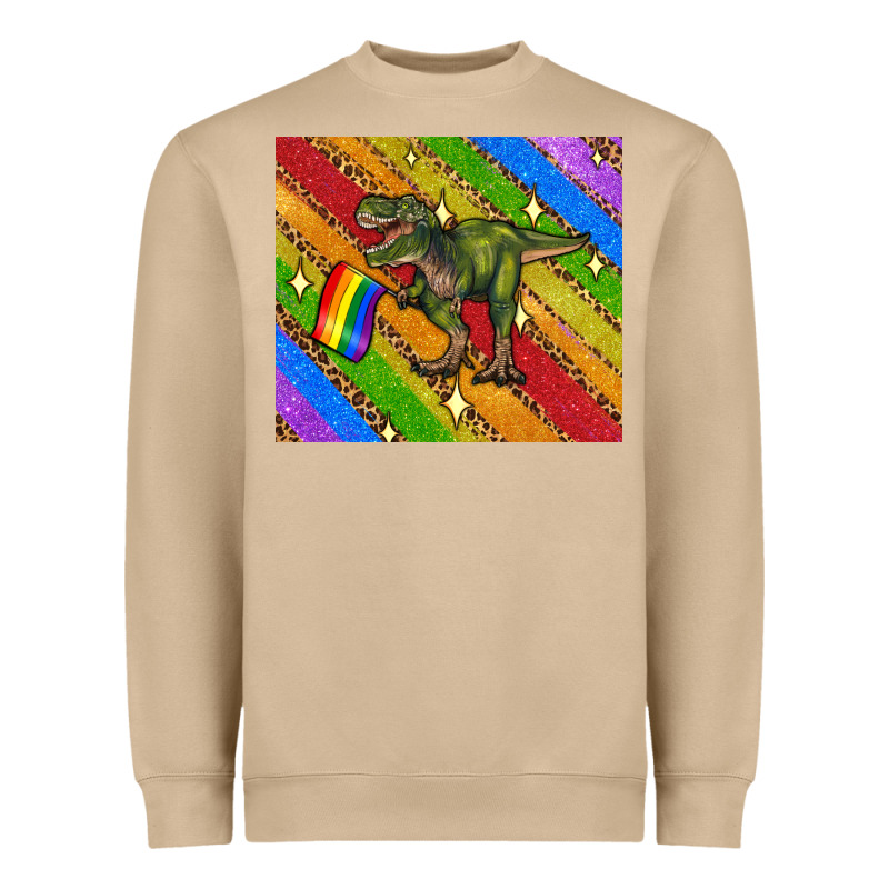 Lgbtq Dinosaur T Rex Tumbler Heavyweight Sweatshirt by Artiststas | Teevron