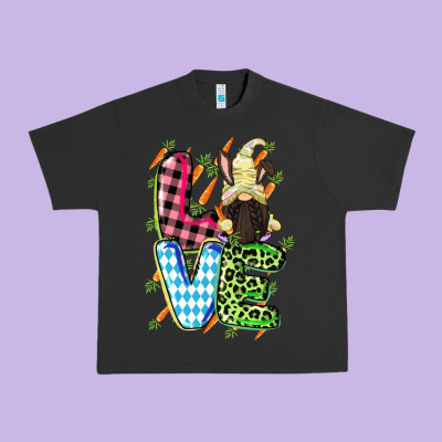 Love Easter Gnome Easter Day Urban Heavy Tee Designed By Cowgirlartshop