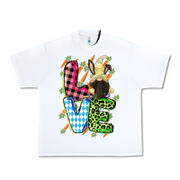 White Love Easter gnome Easter Day Urban Heavy Tee - CowGirlArtShop