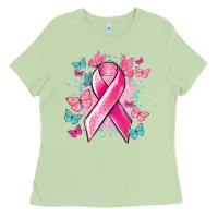 Matcha Breast Cancer ribbon Cancer Awareness Ladies Tee - HowdyJamesFarm