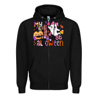 Black my 1st halloween Zipper Hoodie - BarkalooDesign