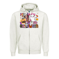 Oatmeal Heather my 1st halloween Zipper Hoodie - BarkalooDesign