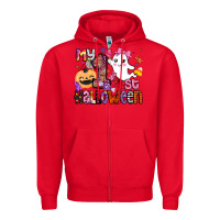 Red my 1st halloween Zipper Hoodie - BarkalooDesign