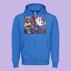 My 1st Halloween Zipper Hoodie Designed By Barkaloodesign
