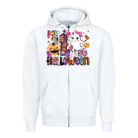 White my 1st halloween Zipper Hoodie - BarkalooDesign