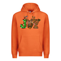 Carrot Christmas Joy Reindeer Premium Hoodie - RanaPortraitStore